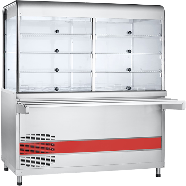 Прилавок-витрина холодильный ПВВ(Н)-70КМ-С-03-НШ с гастроемкостями (1500мм)